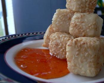 Sesame Seed-Crusted Tofu Bites