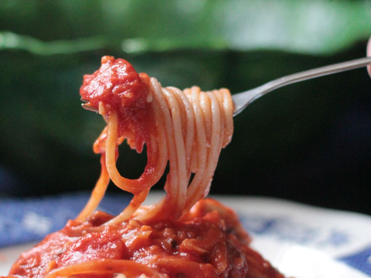 Spaghetti with Sardine&nbsp;Sauce