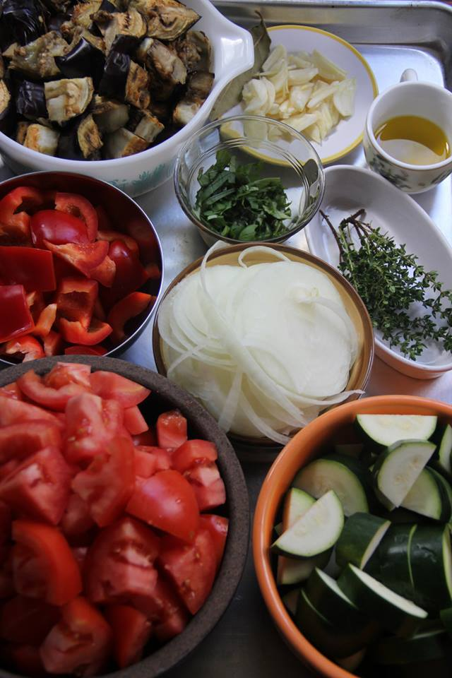 Stovetop Ratatouille, with Roasted Eggplant