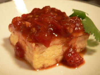 Vietnamese Fried Bean Curd in Tomato Sauce: Tua Hu Sot Cha