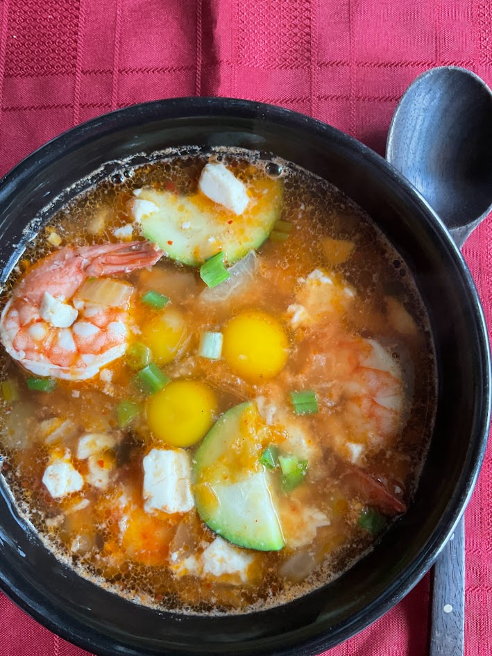 Shrimp and Tofu Jjigae